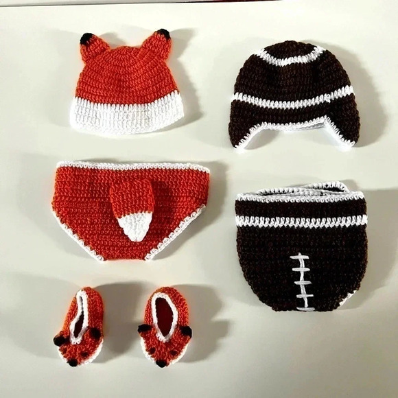 Newborn crochet Outfit For Pictures . - Picture 2 of 4